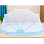 Foldable Baby Mosquito Net – Portable Pop-Up Dome Net with Ruffle Edge for Baby Bed & Cot