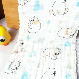 Little bear Premium 6-Layer Pure Cotton Baby Face Towel