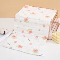Princess flower Premium 6-Layer Pure Cotton Baby Face Towel