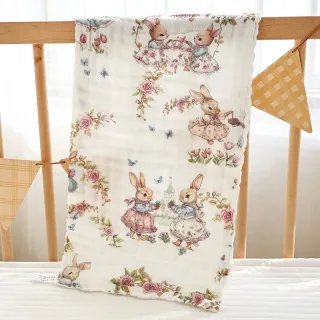 Rabbit Rose Garden Baby Muslin Towel