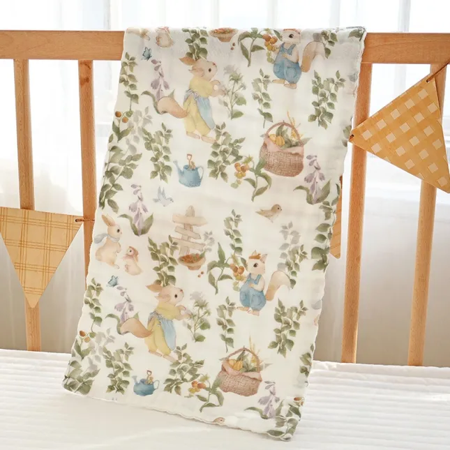 Squirrel Orchard Baby Muslin Towel