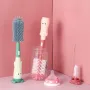Rabbit-Head Silicone & Sponge Cleaning Brush – Baby Bottle Brush