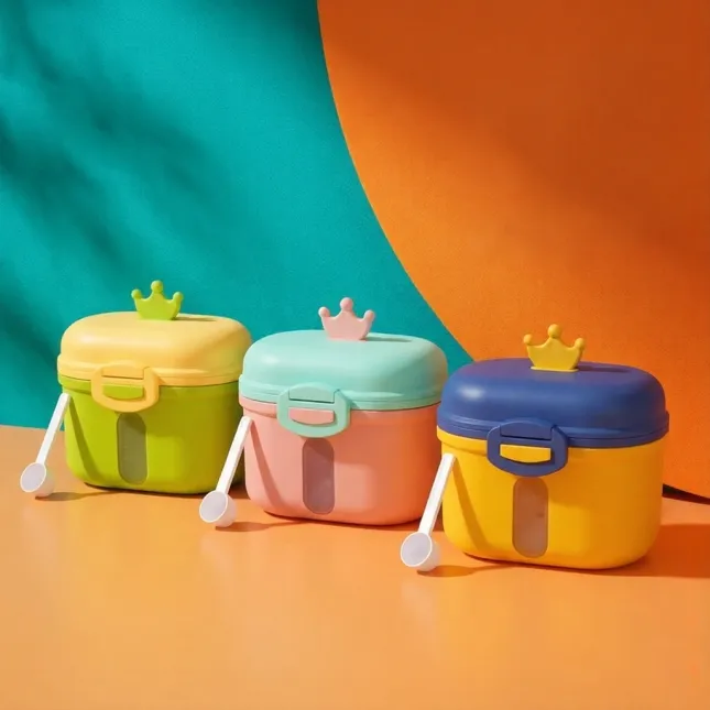 Trumpet - Double Compartment Baby Milk Powder Storage Box