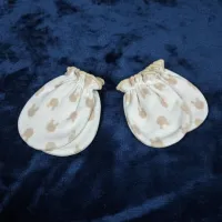 Baby Anti-Scratch & Anti-Bite Gloves (Mittens) — Brown Mickey