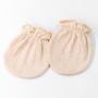 Baby Anti-Scratch & Anti-Bite Gloves (Mittens) — Pure Brown (Mesh)