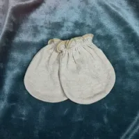 Baby Anti-Scratch & Anti-Bite Gloves (Mittens) — Pure Brown (Mesh)