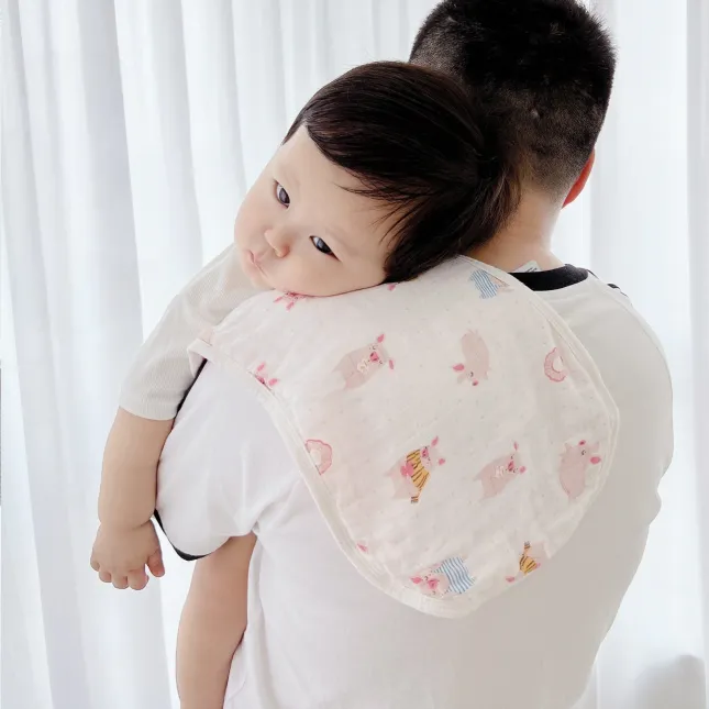 Bamboo Cotton 6-Layer Gauze Burp Towel – Sweet Piggy