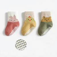 Girls Non-slip Cartoon Animal Models Floor Socks for Toddlers