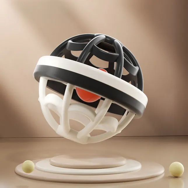 Red Panda Rattle Ball - Grasping & Rolling Sensory Toy