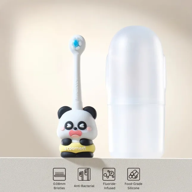 Kechao Antibacterial Soft-Bristle Kids Toothbrush – Yiwen Panda (0-3 Years)