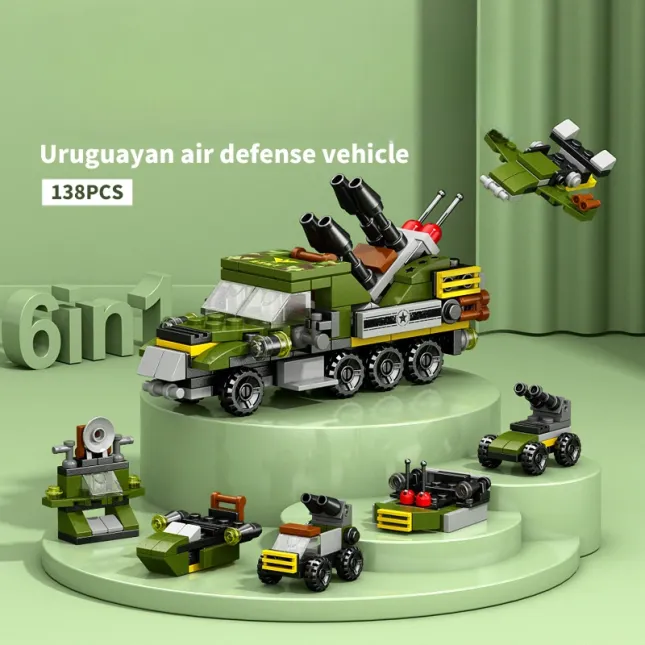 Air Defense Six-in-One Building Block Set – 139 Granules