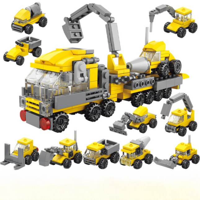 Heavy Engineering Vehicle — 10-in-1 Building Blocks Box