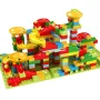 Marble Run Slide Building Block Set for Kids — Scene Building & Ball Track Construction Toy with Smiley Balls