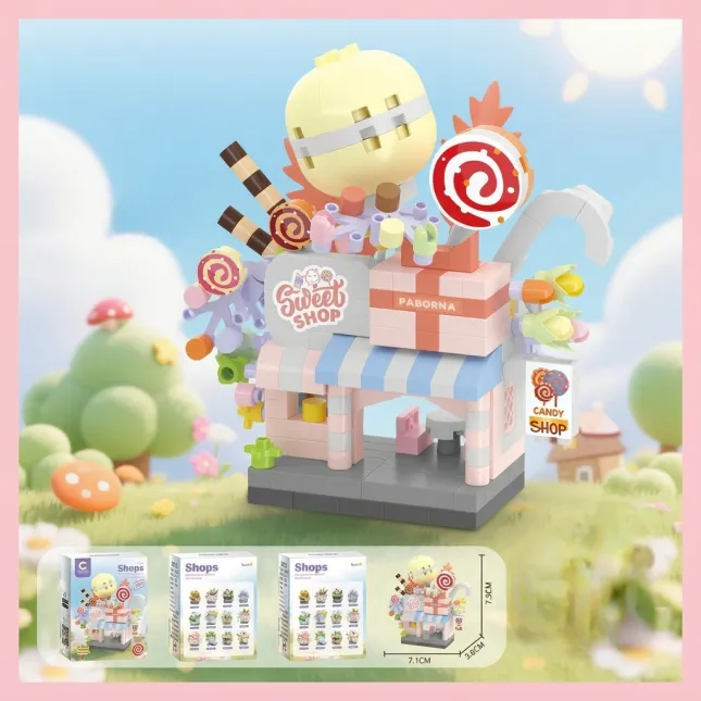 Candy Store Mini Building Block Set