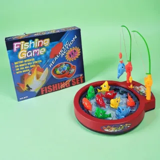 Electric Fishing Game Set for Kids – Rotating Fish Board