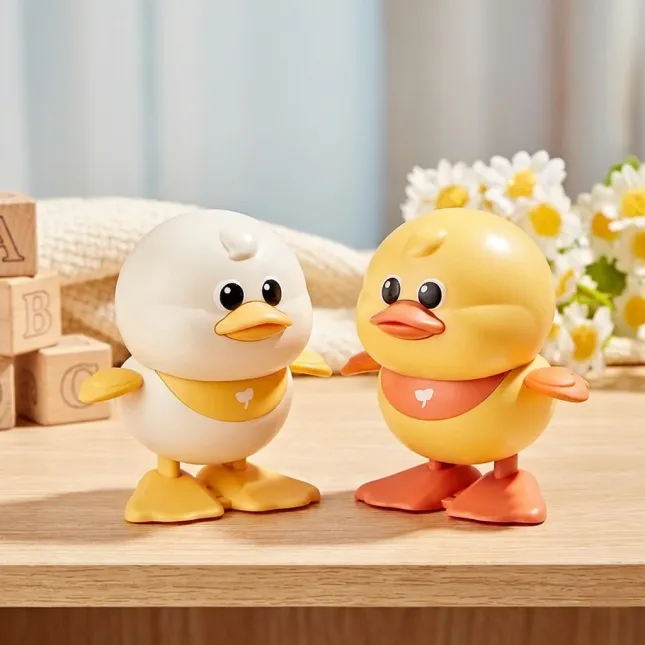 Wind-Up Walking Duck Toy — Clockwork Animal (No Battery Needed)